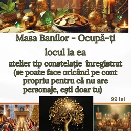 Locul tău la Masa banilor - atelier constelator
