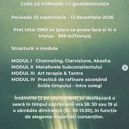 Modul Curs Formare în vindecare multidimensională